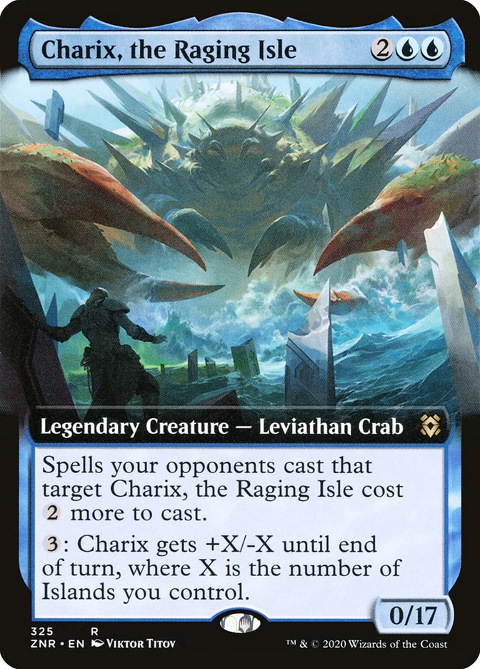 Charix, the Raging Isle (Extended Art) [Zendikar Rising] | Deep Dive Games St. Marys