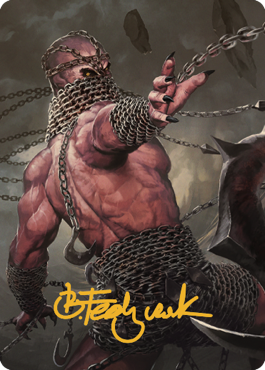 Chain Devil Art Card (Gold-Stamped Signature) [Commander Legends: Battle for Baldur's Gate Art Series] | Deep Dive Games St. Marys