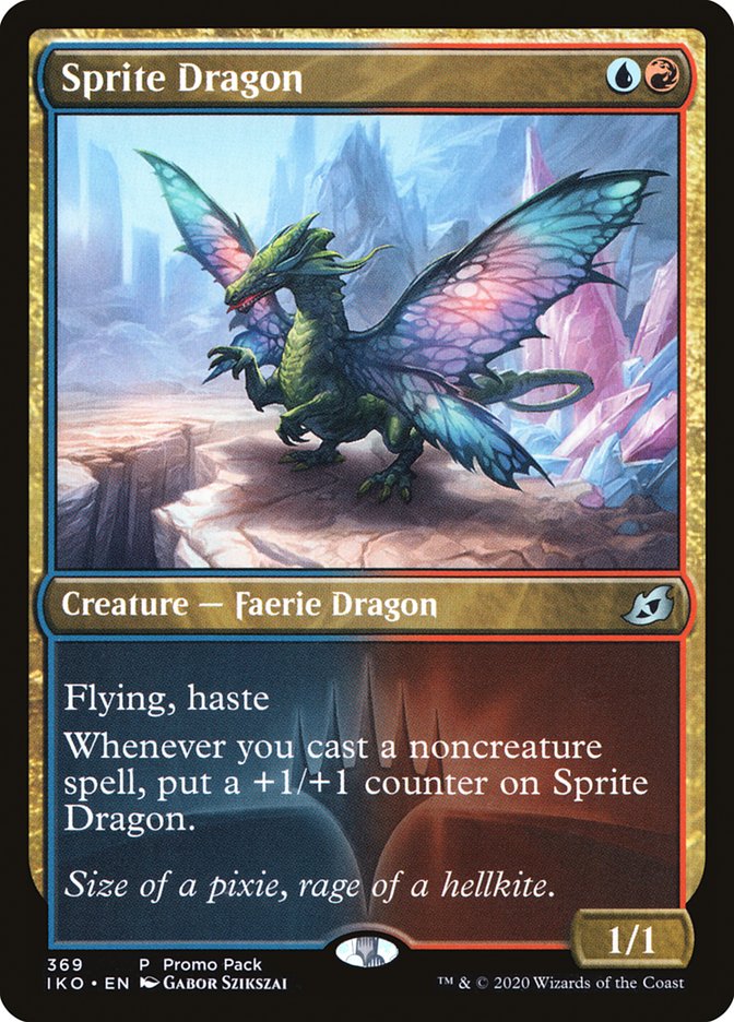 Sprite Dragon (Promo Pack) [Ikoria: Lair of Behemoths Promos] | Deep Dive Games St. Marys