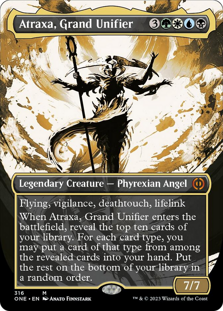 Atraxa, Grand Unifier (Borderless Ichor) [Phyrexia: All Will Be One] | Deep Dive Games St. Marys