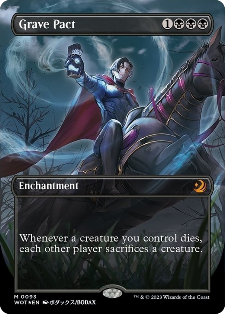 Grave Pact (Anime Borderless) (Confetti Foil) [Wilds of Eldraine: Enchanting Tales] | Deep Dive Games St. Marys
