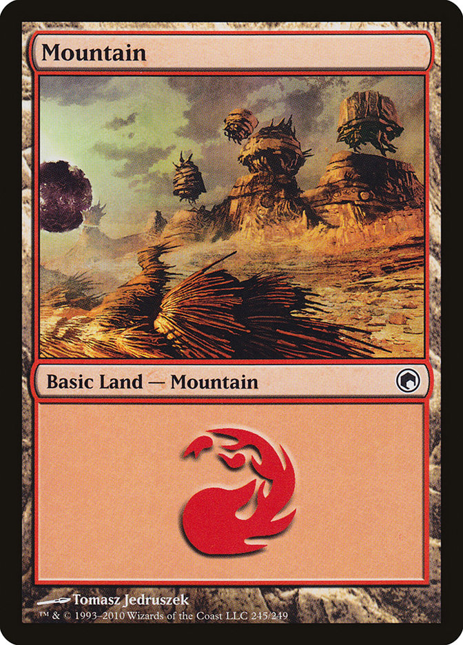 Mountain (245) [Scars of Mirrodin] | Deep Dive Games St. Marys