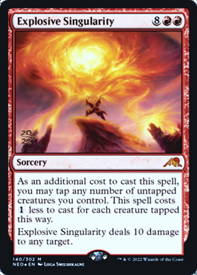 Explosive Singularity [Kamigawa: Neon Dynasty Prerelease Promos] | Deep Dive Games St. Marys