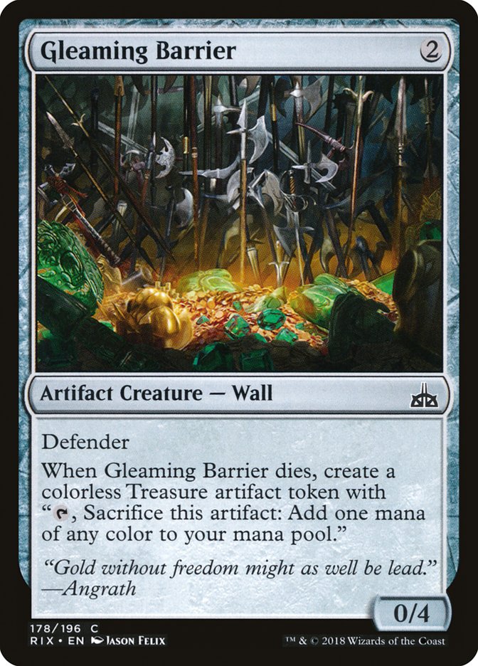 Gleaming Barrier [Rivals of Ixalan] | Deep Dive Games St. Marys