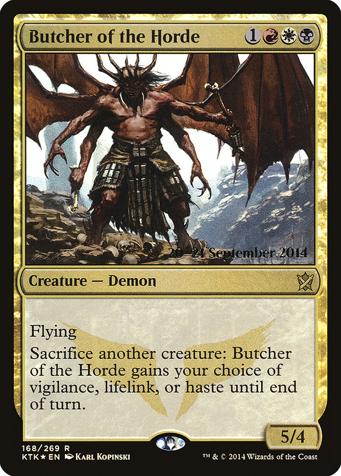 Butcher of the Horde [Khans of Tarkir Prerelease Promos] | Deep Dive Games St. Marys