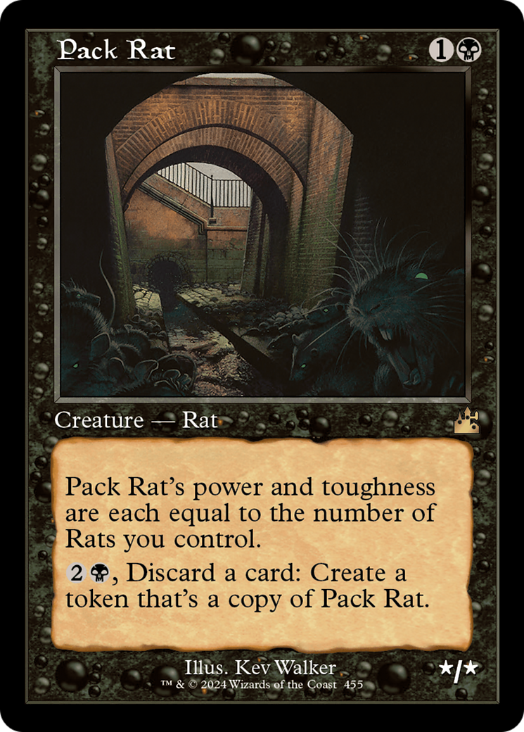 Pack Rat (Retro Frame) [Ravnica Remastered] | Deep Dive Games St. Marys