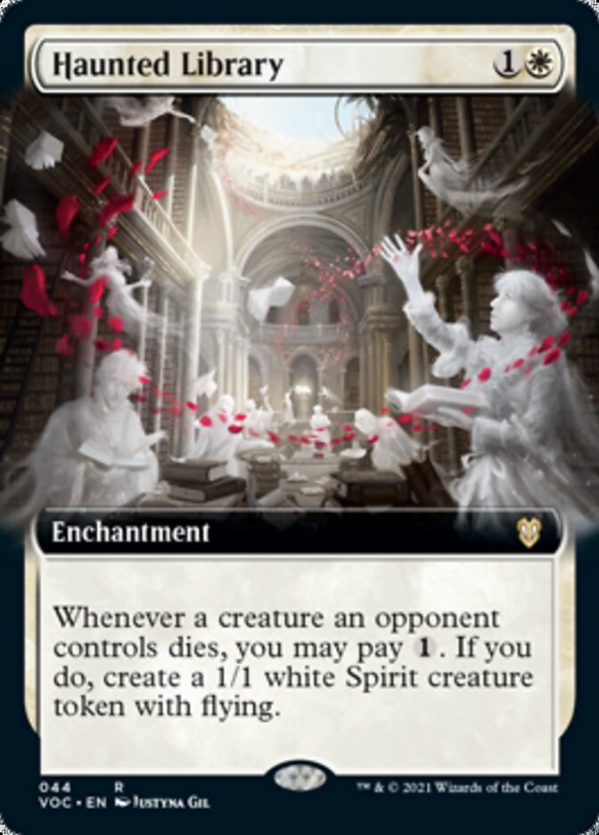 Haunted Library (Extended Art) [Innistrad: Crimson Vow Commander] | Deep Dive Games St. Marys