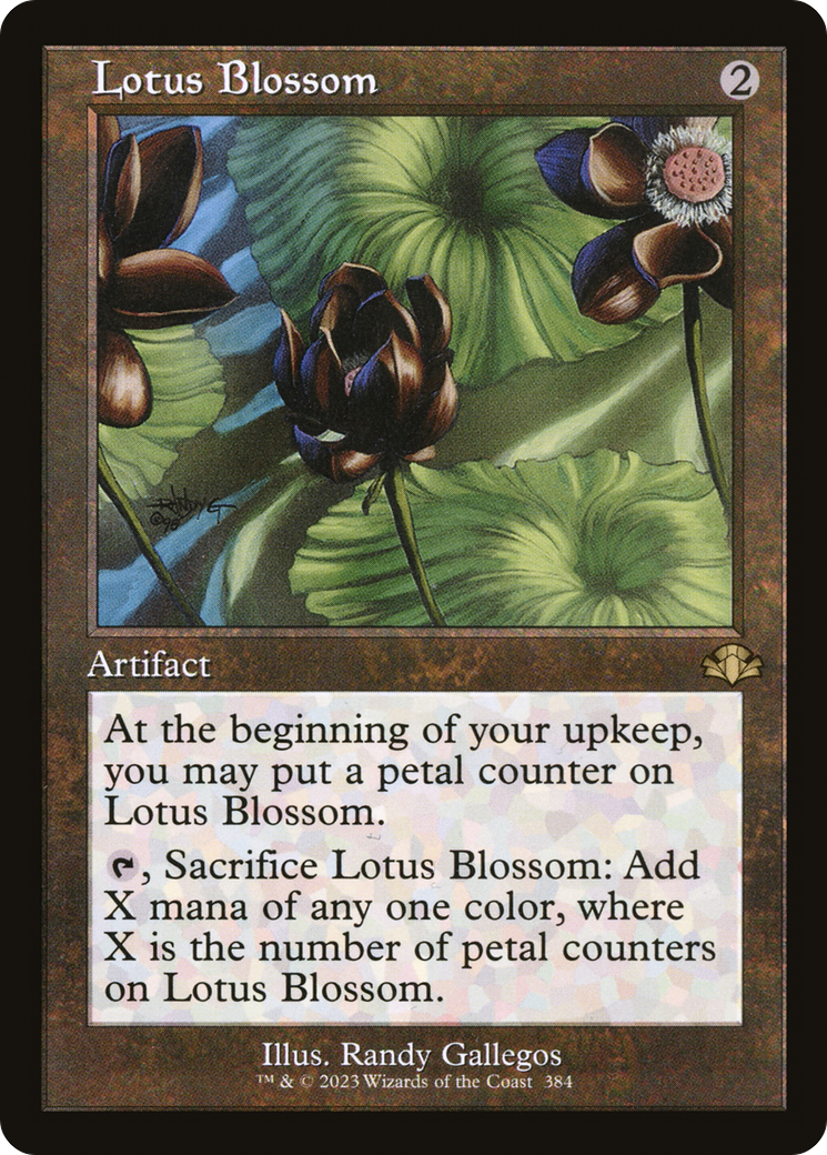 Lotus Blossom (Retro) [Dominaria Remastered] | Deep Dive Games St. Marys