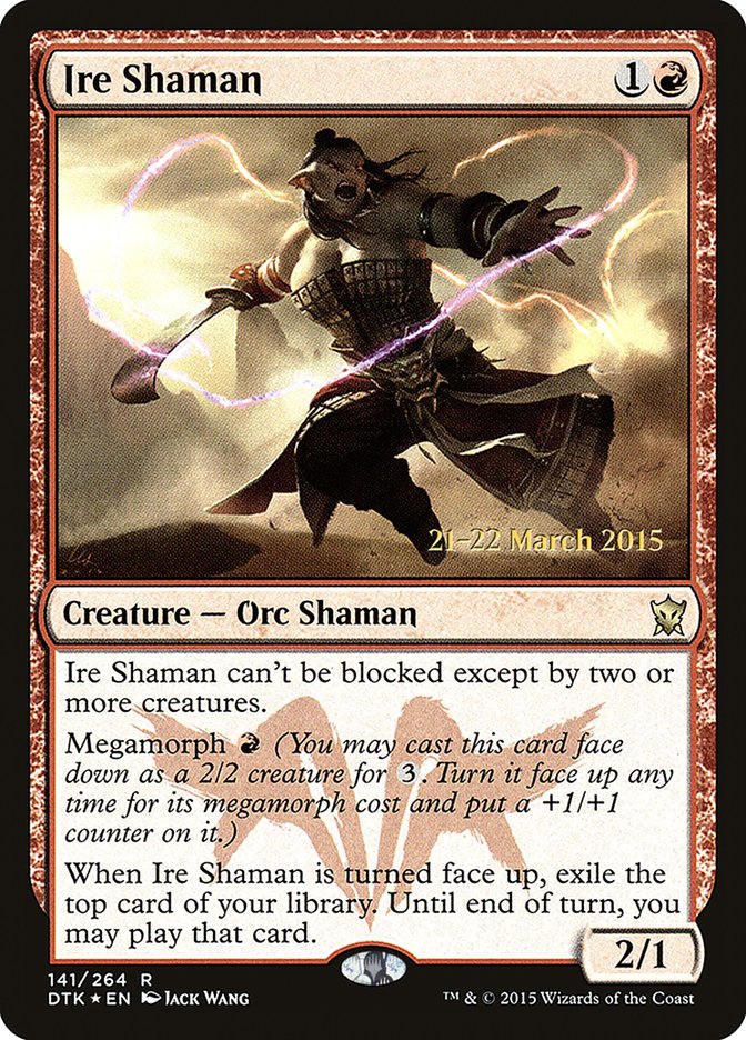 Ire Shaman [Dragons of Tarkir Prerelease Promos] | Deep Dive Games St. Marys