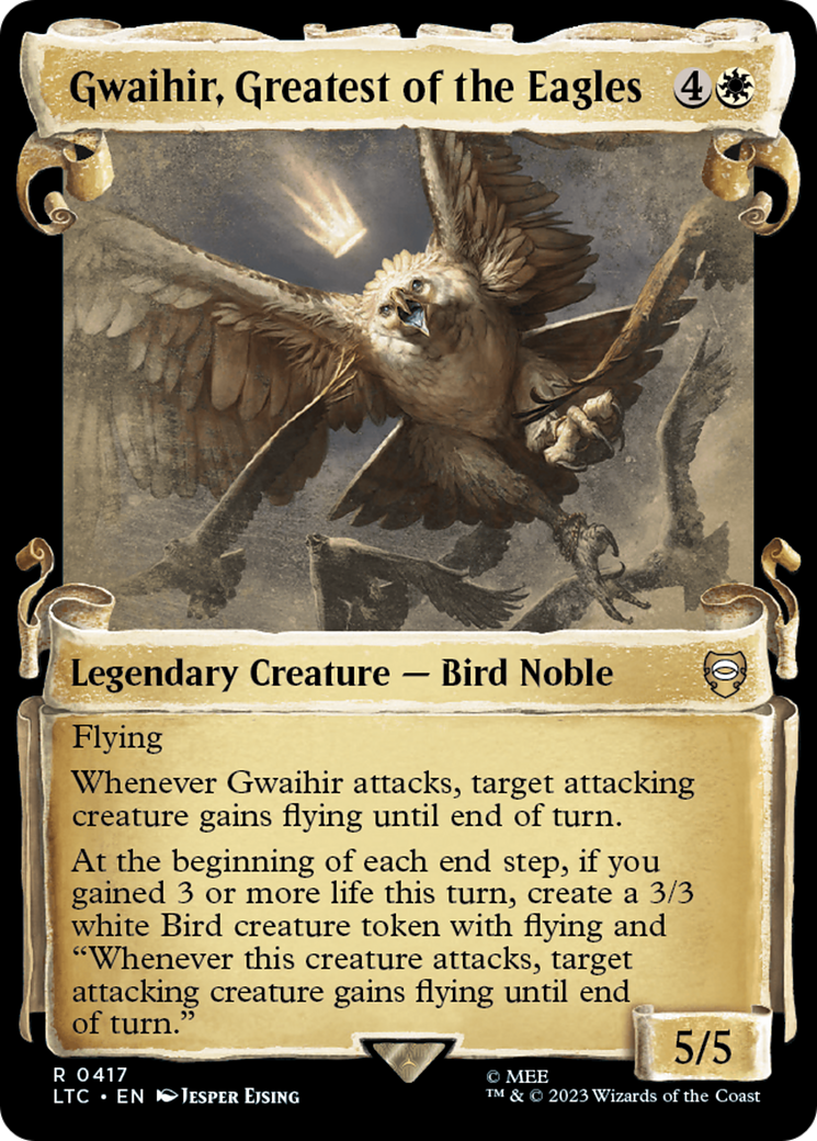 Gwaihir, Greatest of the Eagles [The Lord of the Rings: Tales of Middle-Earth Commander Showcase Scrolls] | Deep Dive Games St. Marys