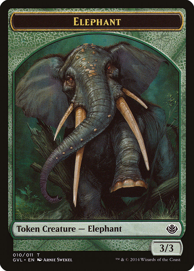 Elephant Token (Garruk vs. Liliana) [Duel Decks Anthology Tokens] | Deep Dive Games St. Marys