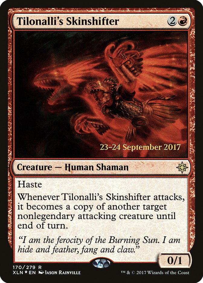 Tilonalli's Skinshifter [Ixalan Prerelease Promos] | Deep Dive Games St. Marys