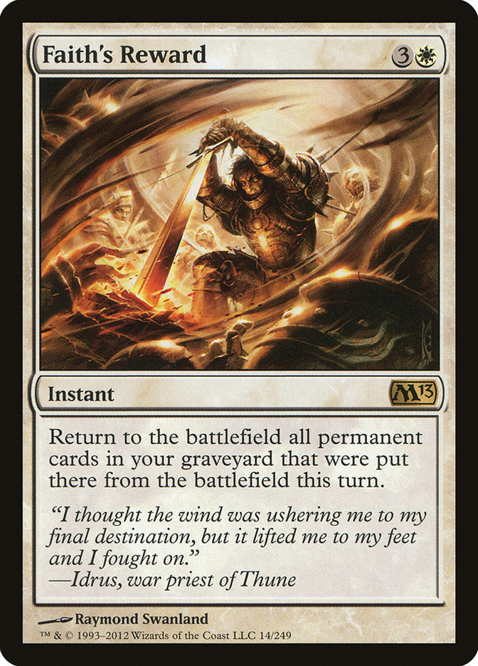 Faith's Reward [Magic 2013] | Deep Dive Games St. Marys