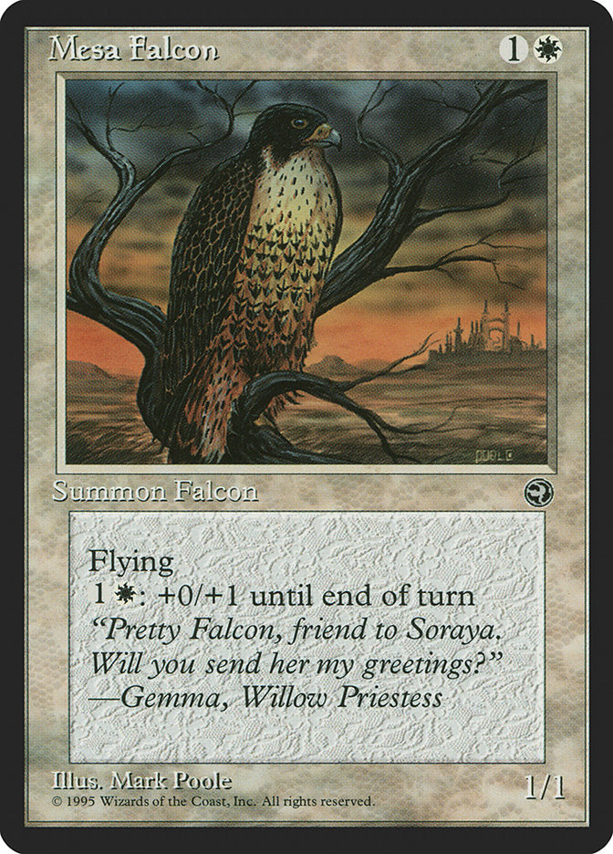 Mesa Falcon (Gemma Flavor Text) [Homelands] | Deep Dive Games St. Marys