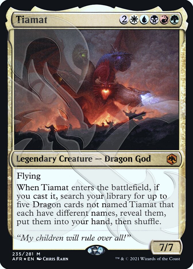 Tiamat (Ampersand Promo) [Dungeons & Dragons: Adventures in the Forgotten Realms Promos] | Deep Dive Games St. Marys