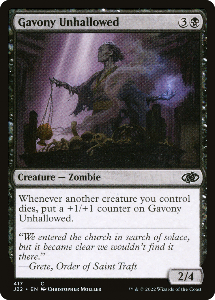 Gavony Unhallowed [Jumpstart 2022] | Deep Dive Games St. Marys