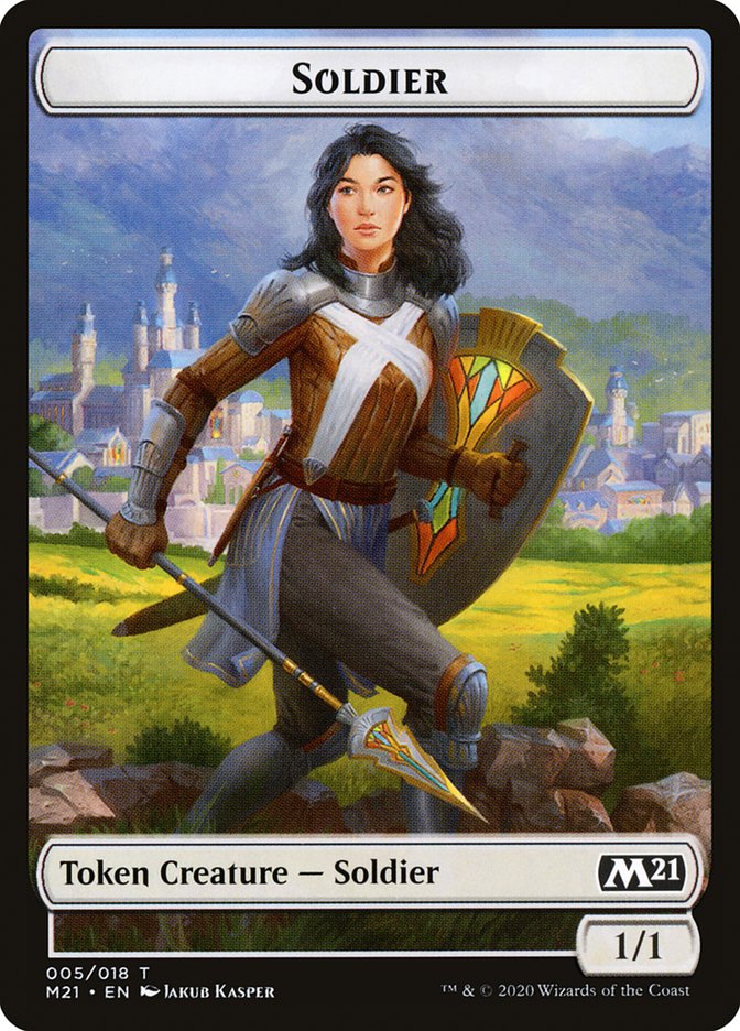 Construct // Soldier Double-Sided Token [Core Set 2021 Tokens] | Deep Dive Games St. Marys