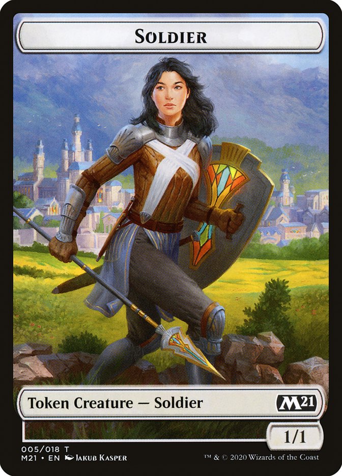 Cat (011) // Soldier Double-Sided Token [Core Set 2021 Tokens] | Deep Dive Games St. Marys