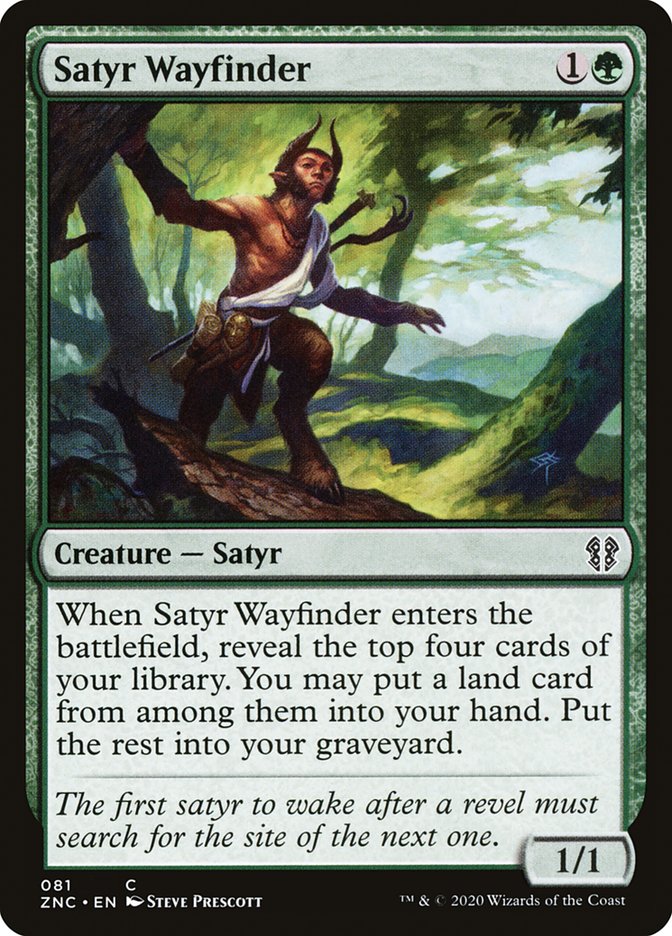 Satyr Wayfinder [Zendikar Rising Commander] | Deep Dive Games St. Marys