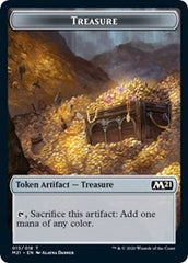 Treasure // Zombie Double-Sided Token [Core Set 2021 Tokens] | Deep Dive Games St. Marys