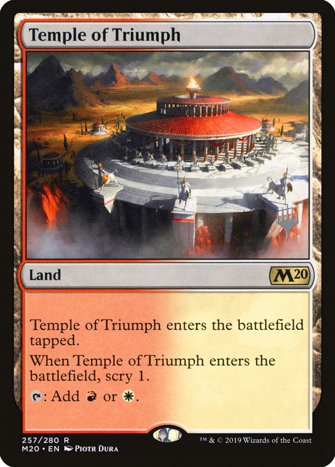 Temple of Triumph (Promo Pack) [Core Set 2020 Promos] | Deep Dive Games St. Marys