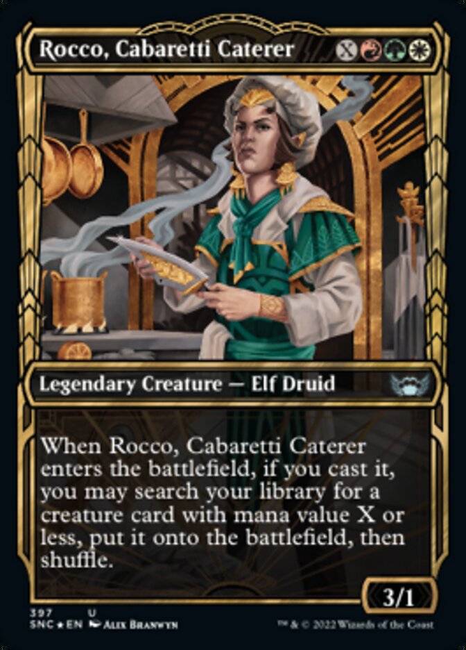 Rocco, Cabaretti Caterer (Showcase Golden Age Gilded Foil) [Streets of New Capenna] | Deep Dive Games St. Marys