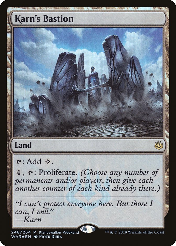 Karn's Bastion (Planeswalker Weekend) [War of the Spark Promos] | Deep Dive Games St. Marys