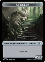 Phyrexian Golem // Construct Double-Sided Token [March of the Machine Commander Tokens] | Deep Dive Games St. Marys