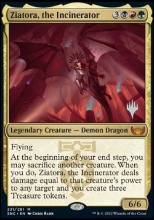 Ziatora, the Incinerator (Promo Pack) [Streets of New Capenna Promos] | Deep Dive Games St. Marys