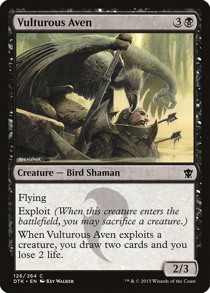 Vulturous Aven [Dragons of Tarkir] | Deep Dive Games St. Marys