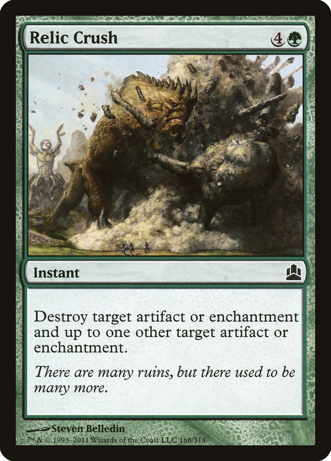 Relic Crush [Commander 2011] | Deep Dive Games St. Marys