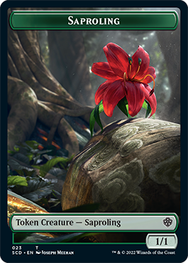 Saproling // Soldier Double-Sided Token [Starter Commander Decks] | Deep Dive Games St. Marys