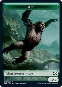 Ape // Elemental Double-Sided Token [Double Masters Tokens] | Deep Dive Games St. Marys