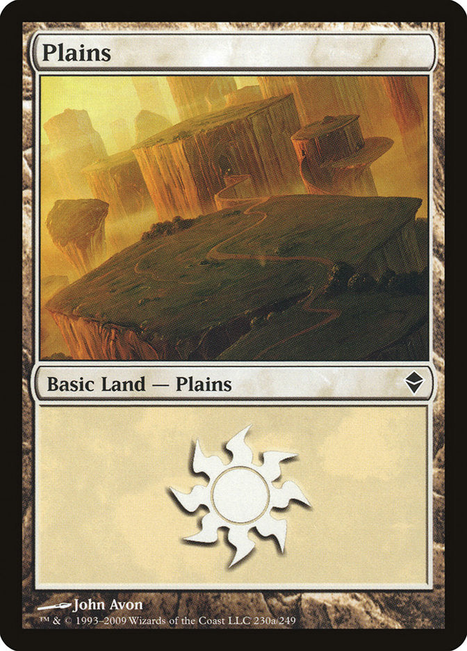 Plains (230a) [Zendikar] | Deep Dive Games St. Marys