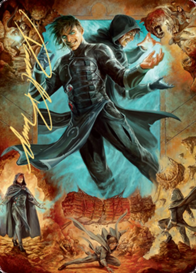 Jace, Mirror Mage 2 Art Card (Gold-Stamped Signature) [Zendikar Rising Art Series] | Deep Dive Games St. Marys