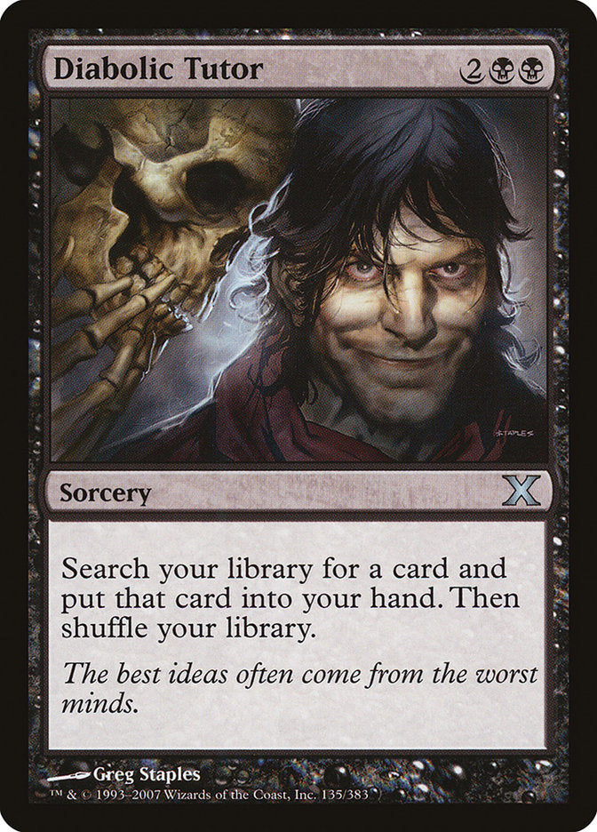 Diabolic Tutor [Tenth Edition] | Deep Dive Games St. Marys