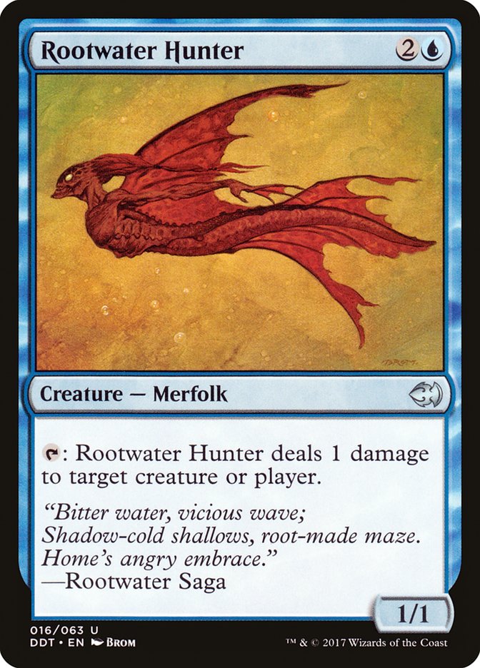 Rootwater Hunter [Duel Decks: Merfolk vs. Goblins] | Deep Dive Games St. Marys