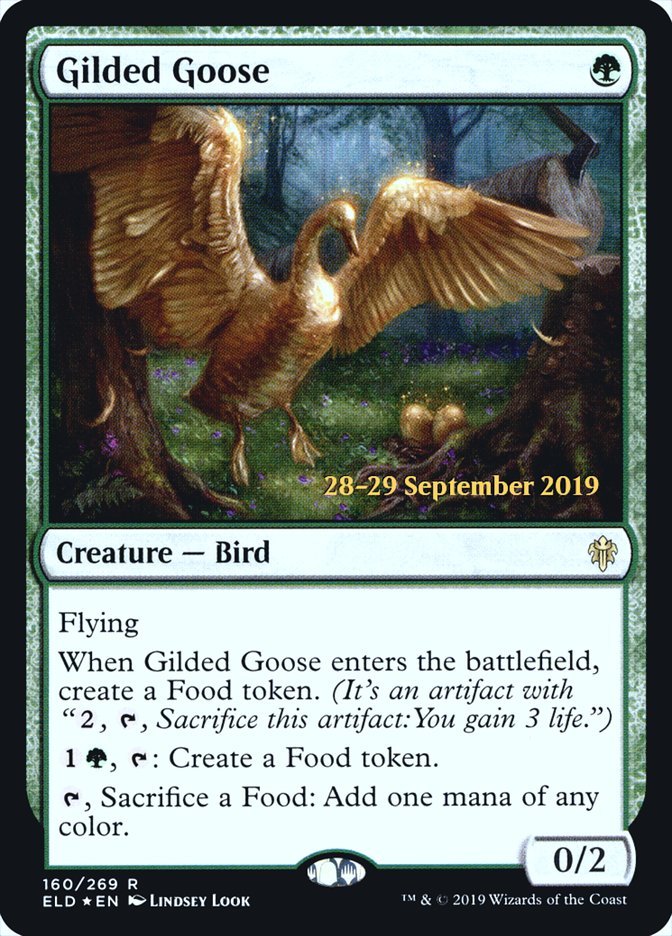 Gilded Goose [Throne of Eldraine Prerelease Promos] | Deep Dive Games St. Marys