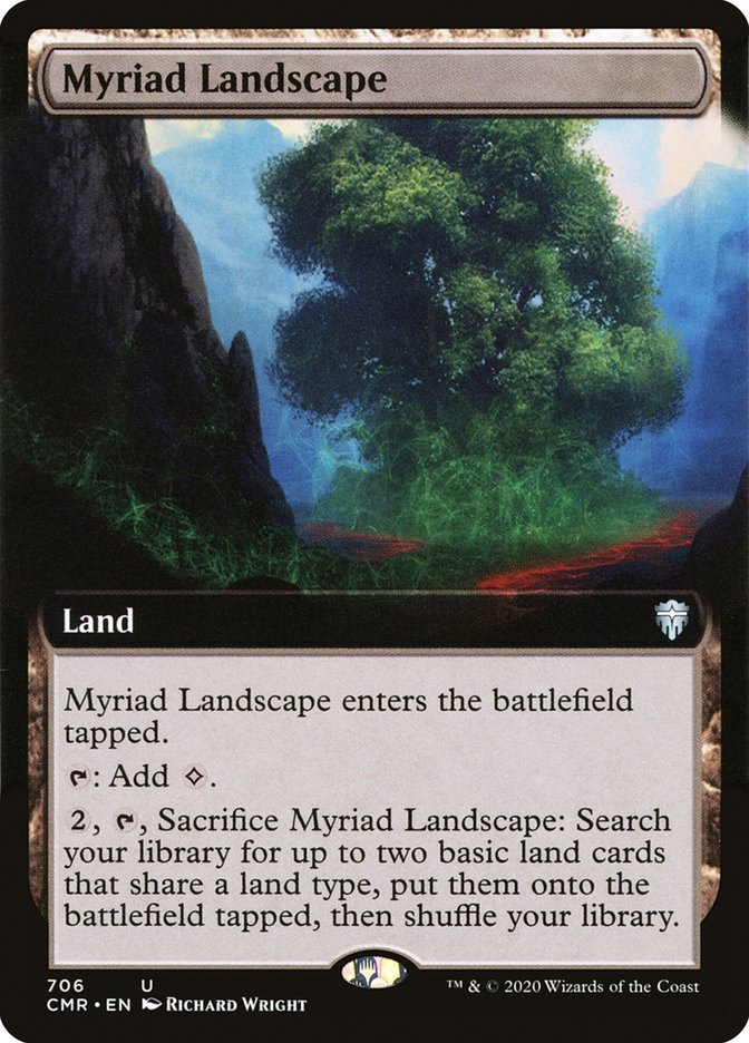 Myriad Landscape (Extended Art) [Commander Legends] | Deep Dive Games St. Marys