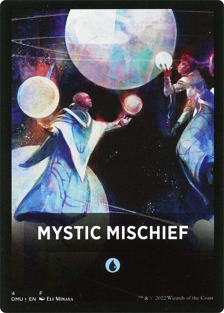 Mystic Mischief Theme Card [Dominaria United Tokens] | Deep Dive Games St. Marys