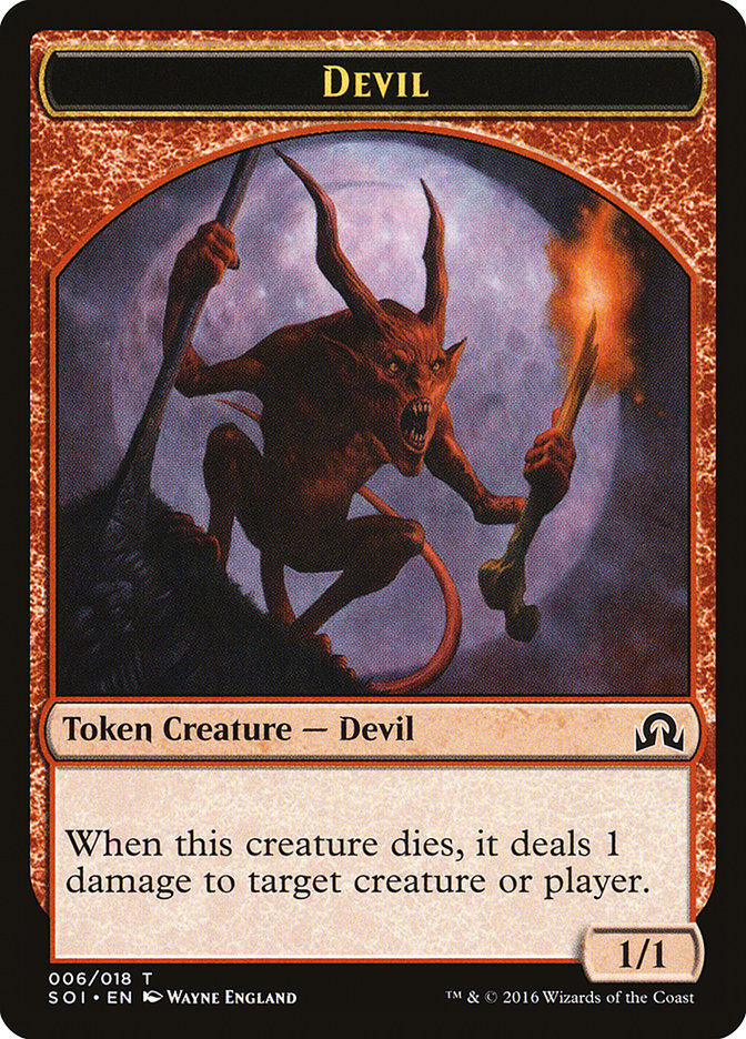 Devil Token [Shadows over Innistrad Tokens] | Deep Dive Games St. Marys