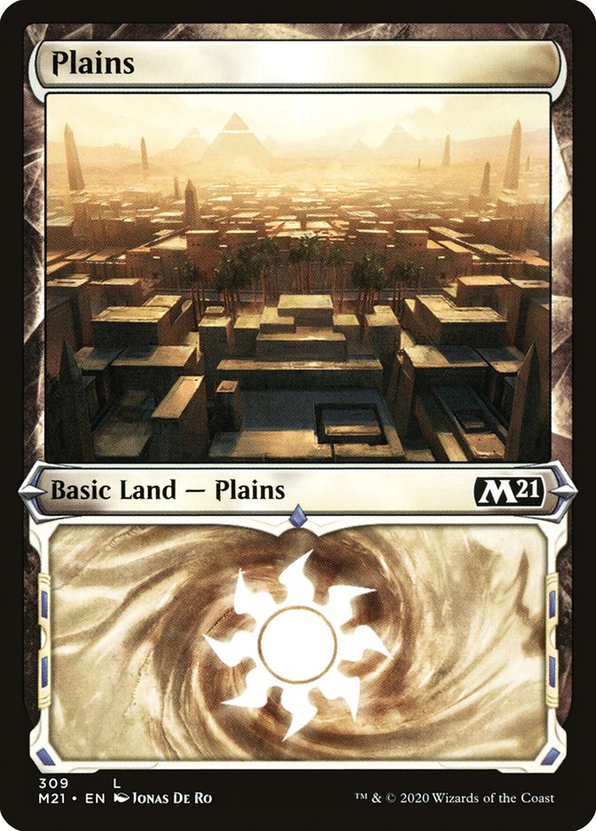 Plains (309) (Showcase) [Core Set 2021] | Deep Dive Games St. Marys