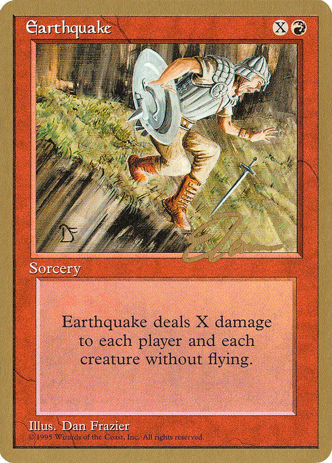 Earthquake (Eric Tam) [Pro Tour Collector Set] | Deep Dive Games St. Marys