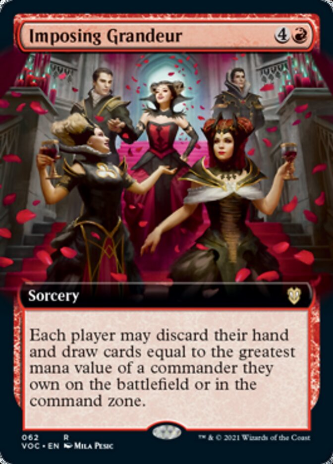 Imposing Grandeur (Extended Art) [Innistrad: Crimson Vow Commander] | Deep Dive Games St. Marys