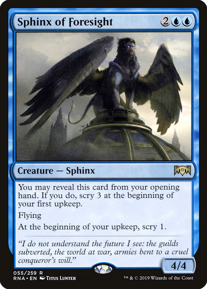 Sphinx of Foresight [Ravnica Allegiance] | Deep Dive Games St. Marys