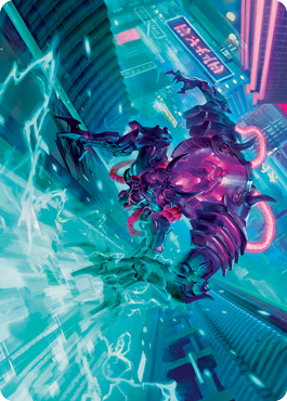 Surgehacker Mech Art Card [Kamigawa: Neon Dynasty Art Series] | Deep Dive Games St. Marys
