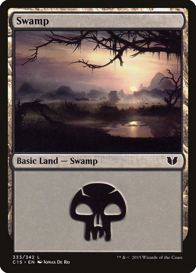 Swamp (333) [Commander 2015] | Deep Dive Games St. Marys