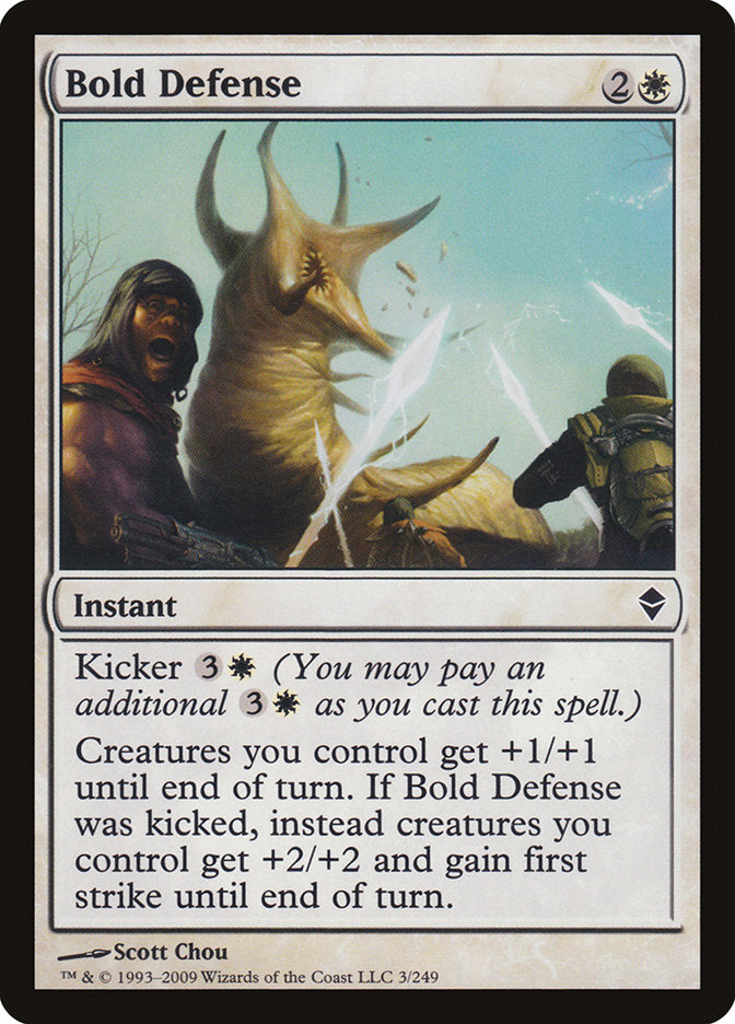 Bold Defense [Zendikar] | Deep Dive Games St. Marys