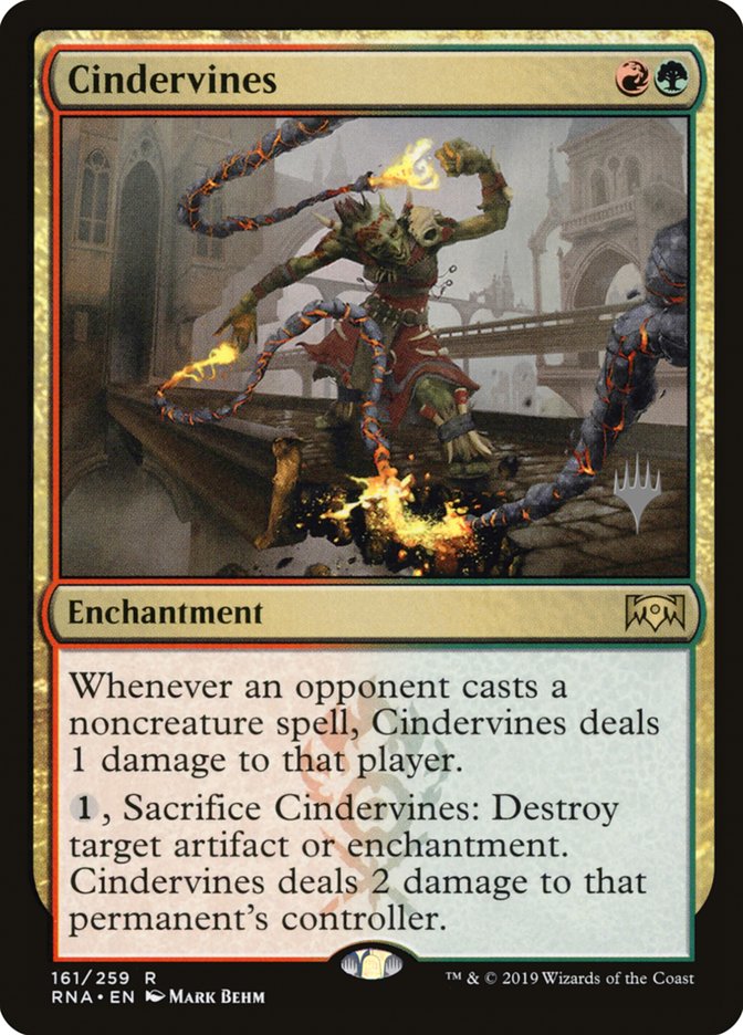 Cindervines (Promo Pack) [Ravnica Allegiance Promos] | Deep Dive Games St. Marys