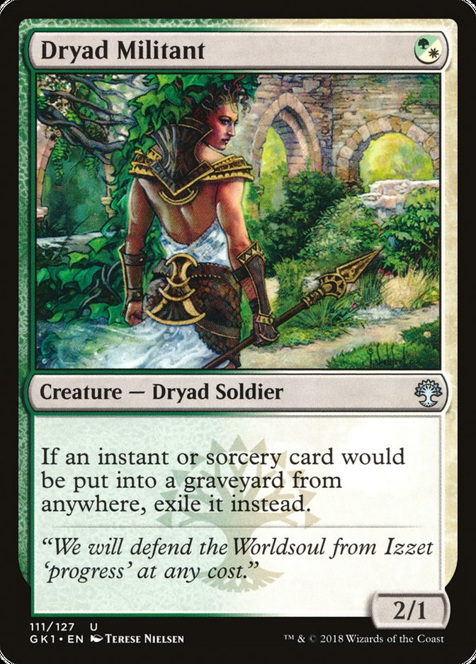 Dryad Militant [Guilds of Ravnica Guild Kit] | Deep Dive Games St. Marys